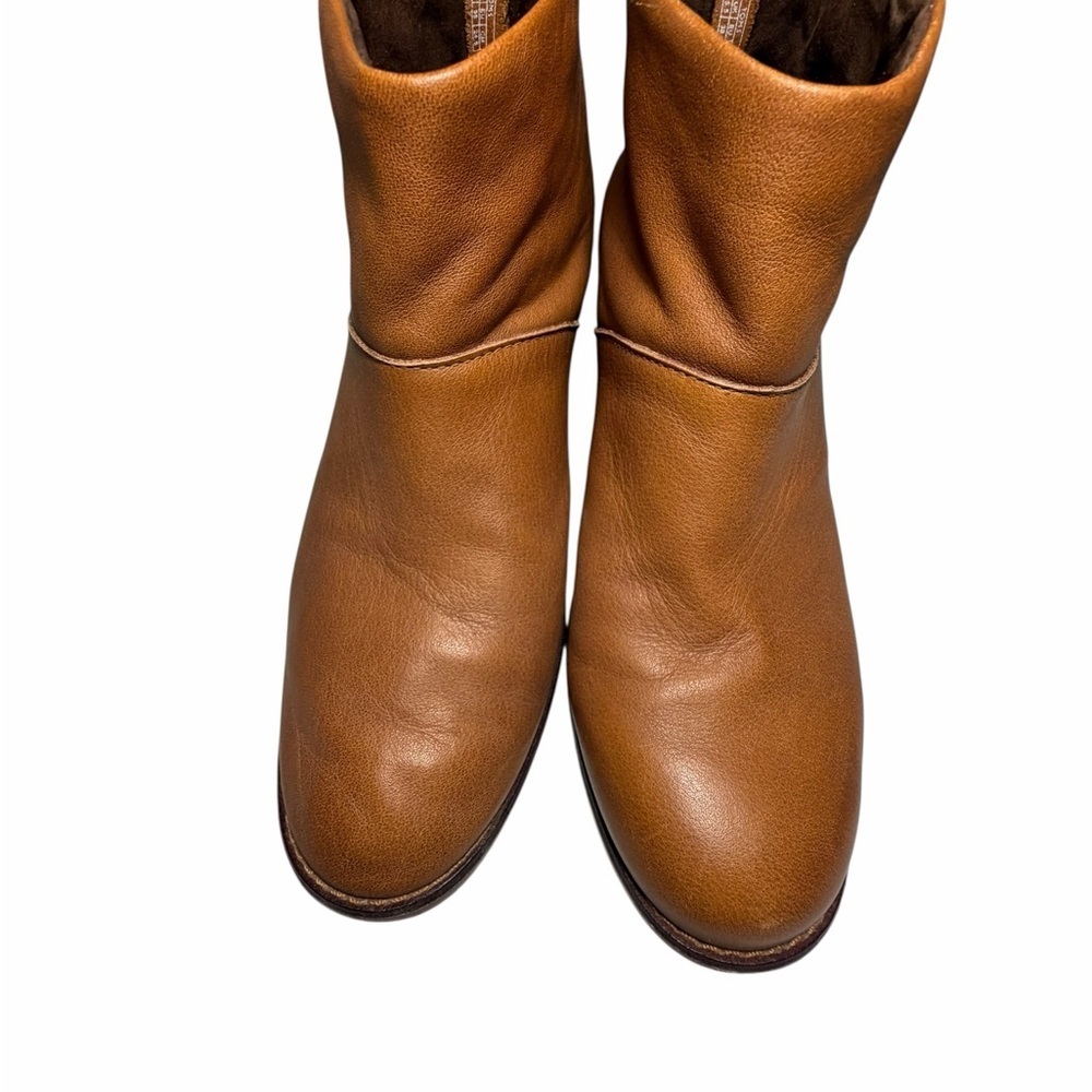TOMS Carpe Diem Tan Brown Leather Women's Ankle Boots Sz 7.5 - Picture 2 of 13